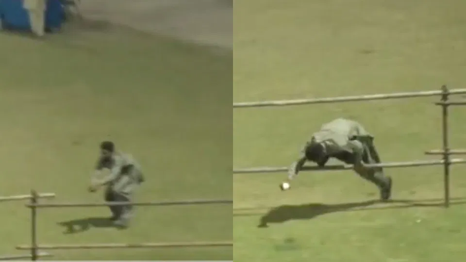 Watch- Pakistan Crowd Goes Wild As Fan Pulls Off 'Spiderman' Catch In TapeBall Match